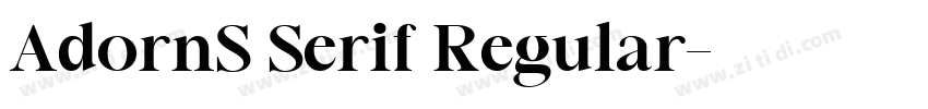 AdornS Serif Regular字体转换